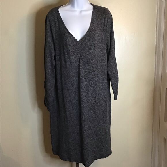 Millers Woman Gray long Sleeve Casual Midi  V-Neck Tunic Dress Sz. 16 NWT - Picture 5 of 8